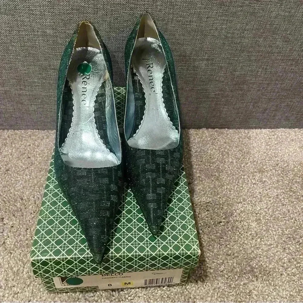 Black Iridescent Heels - Picture 4 of 7